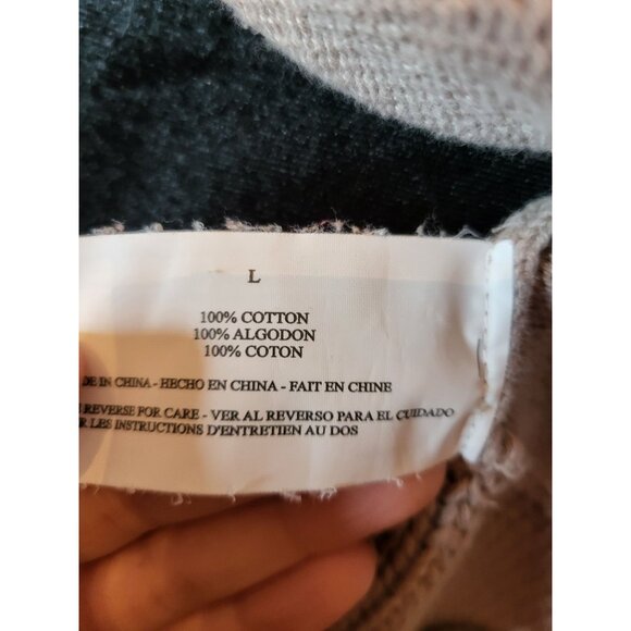 Nine West Light Brown Babydoll A-Line Sweater L Twee Neutral Retro Church Work - Picture 4 of 8